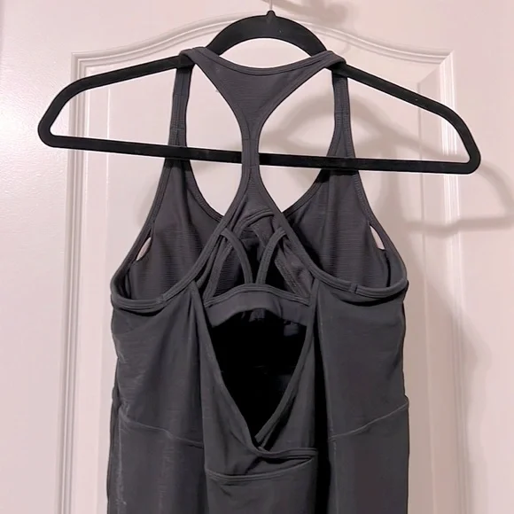 Athleta Black Tank Racerback with Built in Bra - Picture 9 of 13